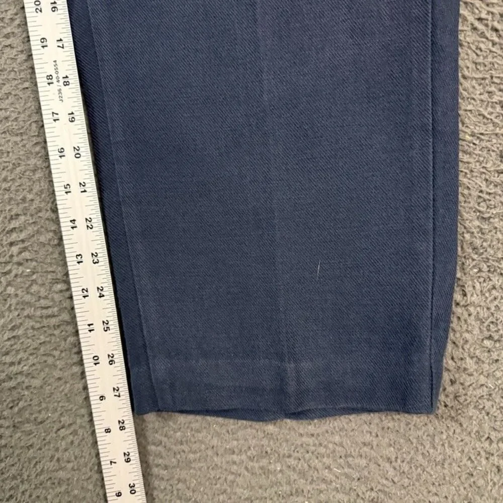 Vtg Polo Ralph Lauren Pants Mens 28x28 Blue Classic Fit Wide Leg Chino Made USA